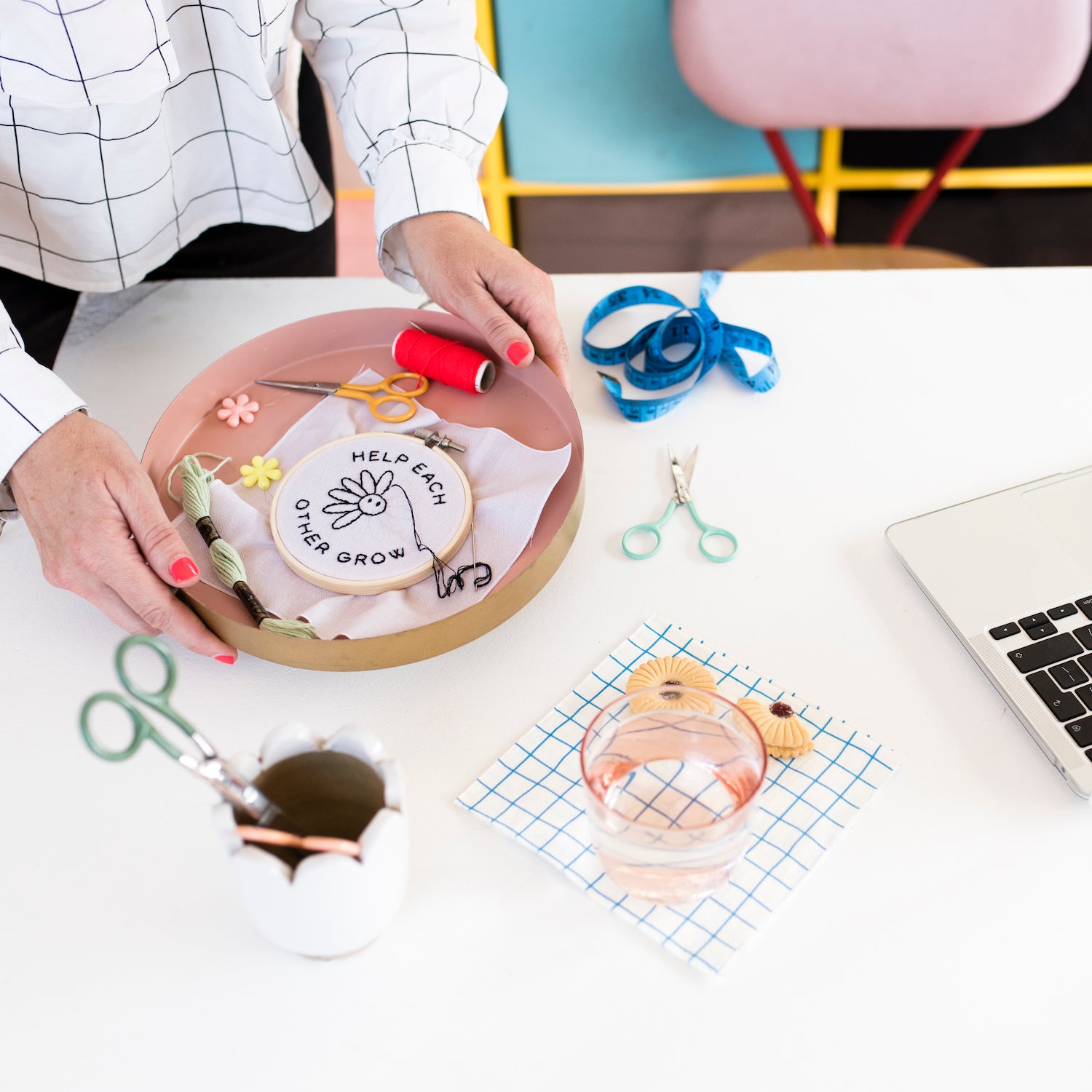 Help Each Other Grow Embroidery Hoop Kit