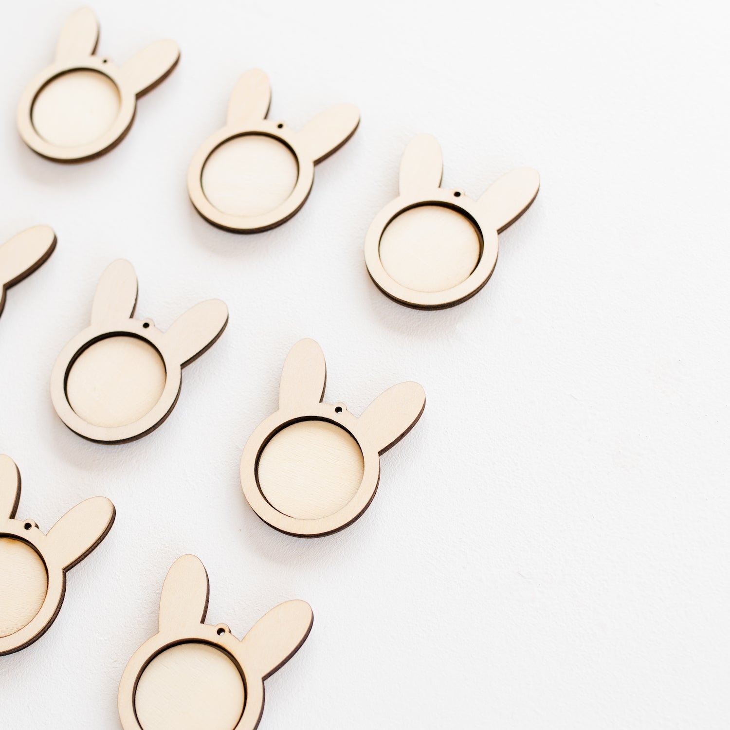 Wooden Rabbit Mini Embroidery Hoop