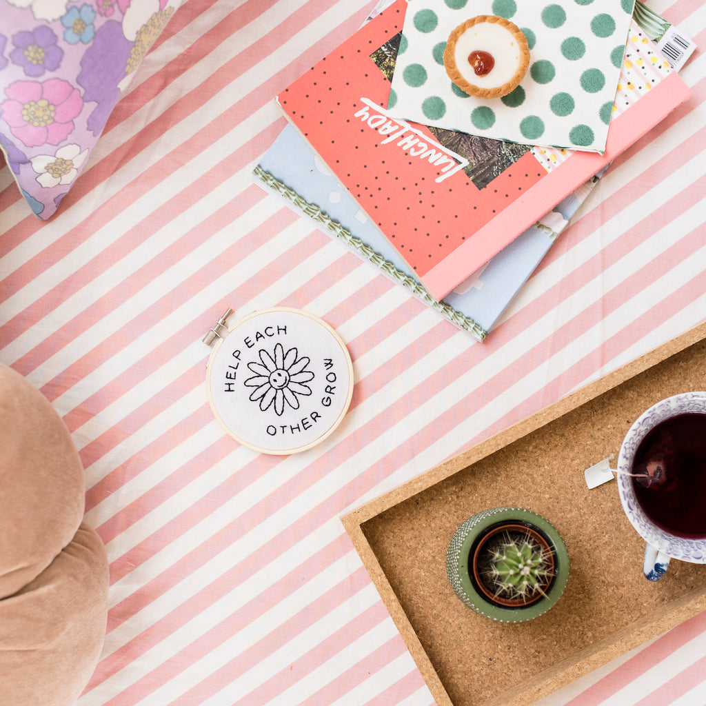 Help Each Other Grow Embroidery Hoop Kit