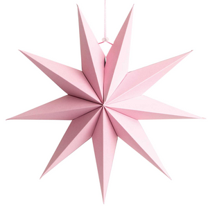 Paper Star Decoration - Red, Pink or White