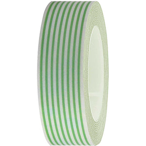 Green and White Striped Washi Tape