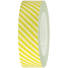Load image into Gallery viewer, Yellow and White Striped Washi Tape