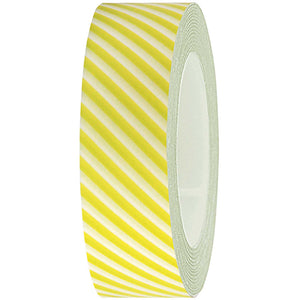 Yellow and White Striped Washi Tape