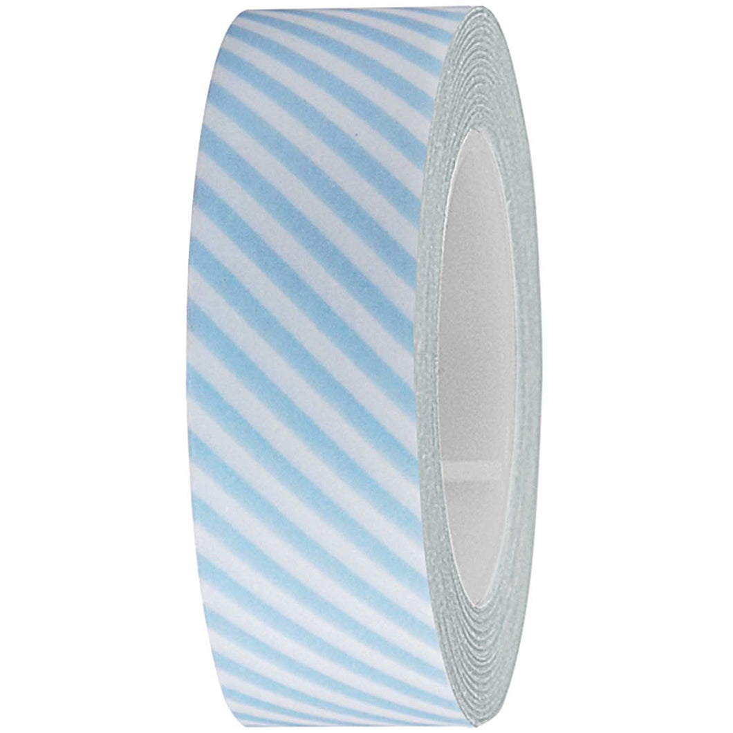 Blue and White Striped Washi Tape