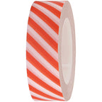 Red and White Striped Washi Tape