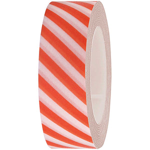 Red and White Striped Washi Tape