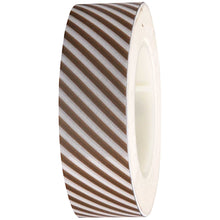 Load image into Gallery viewer, Gold and White Striped Washi Tape