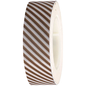 Gold and White Striped Washi Tape