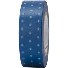 Load image into Gallery viewer, Blue and White Spotty Washi Tape