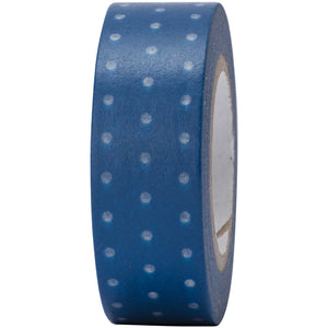 Blue and White Spotty Washi Tape