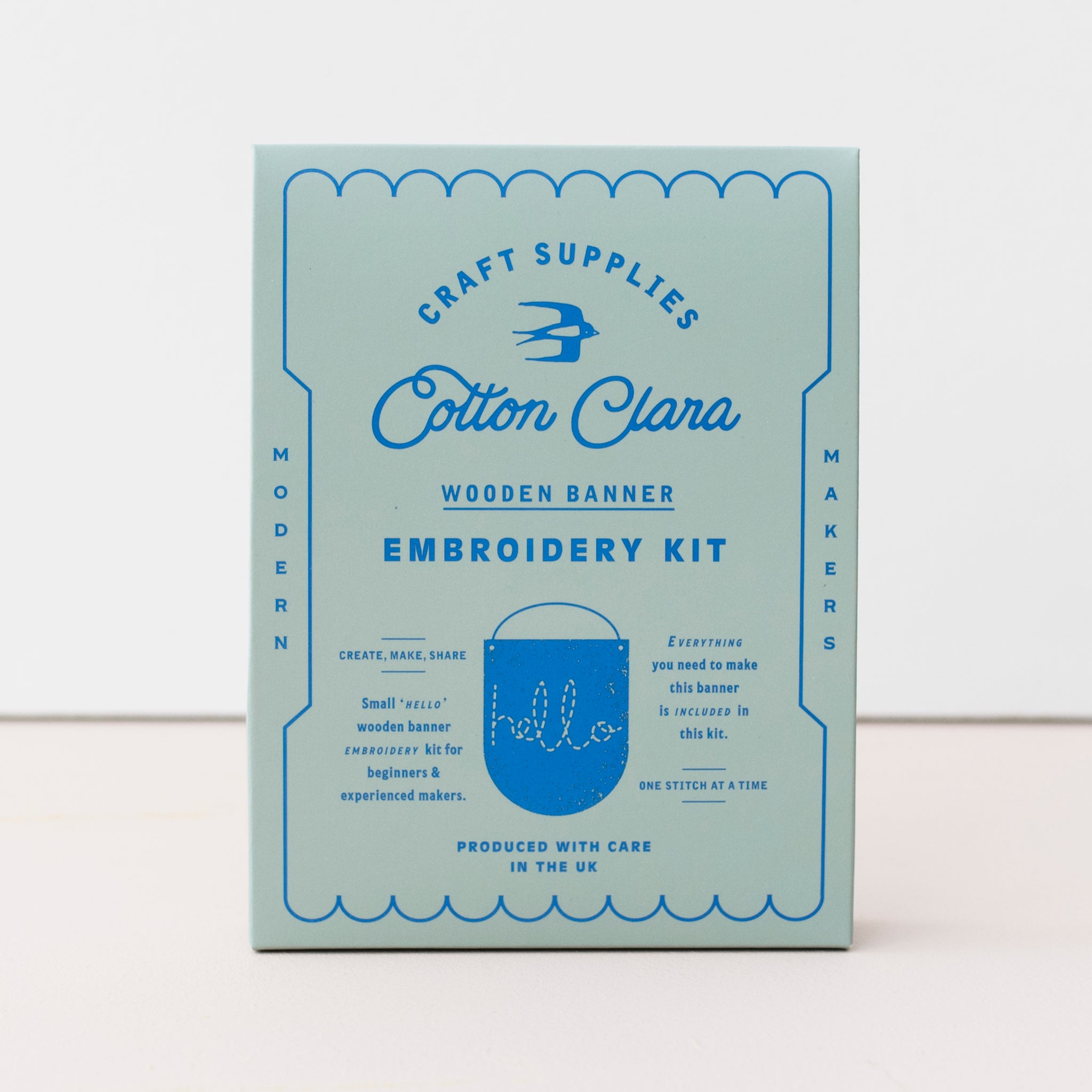 Cotton Clara Embroidery Starter Kit Sewing Tin