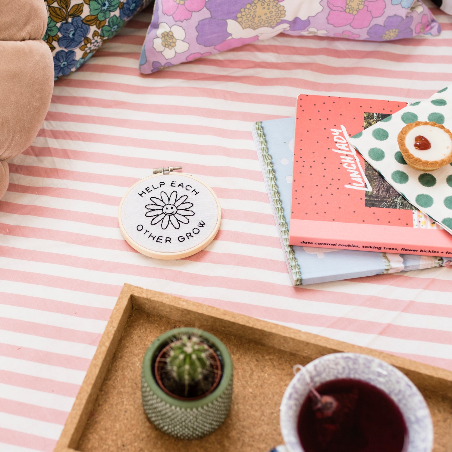 Help Each Other Grow Embroidery Hoop Kit