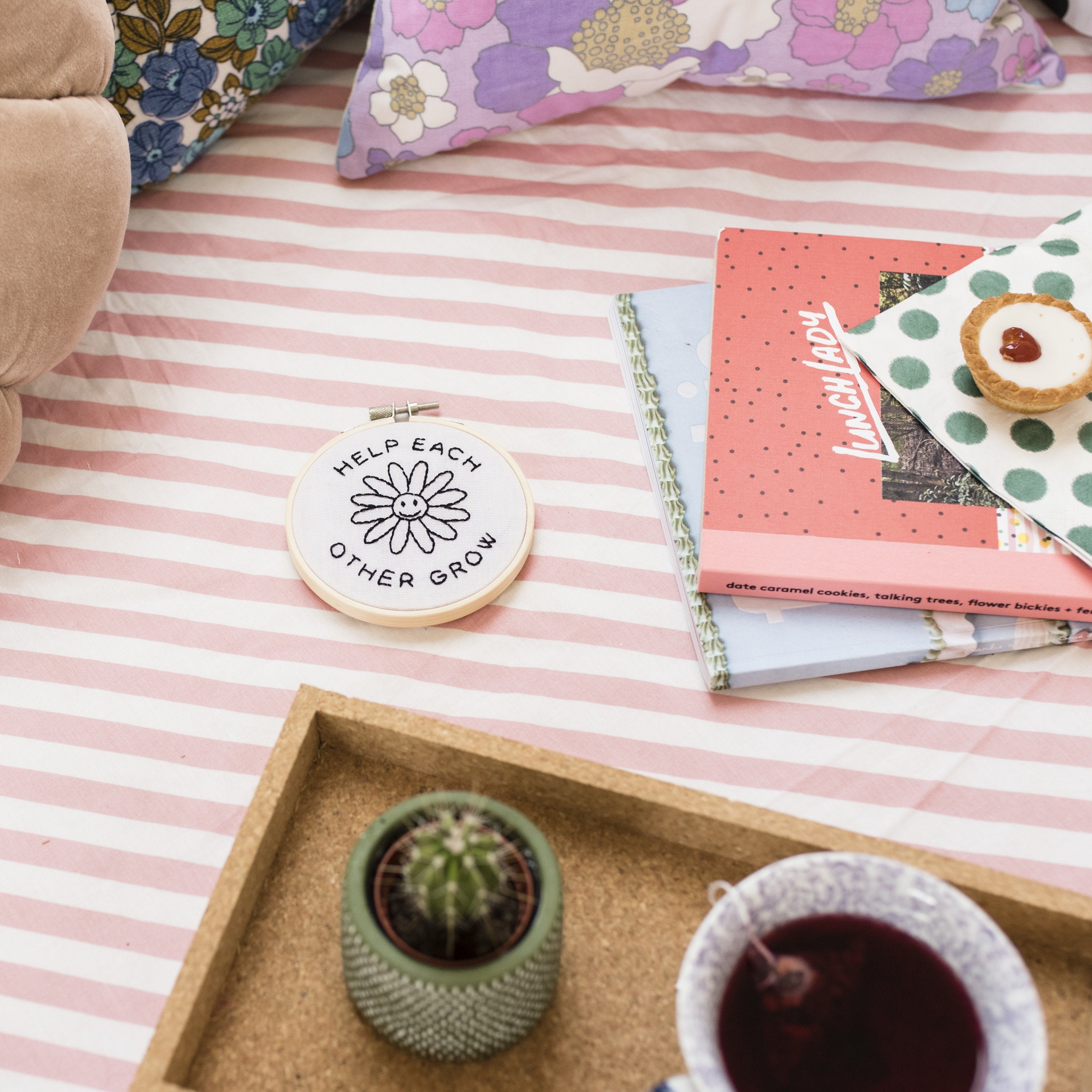 Help Each Other Grow Embroidery Hoop Kit