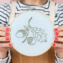 Load image into Gallery viewer, Acorn Hoop Embroidery Kit 2