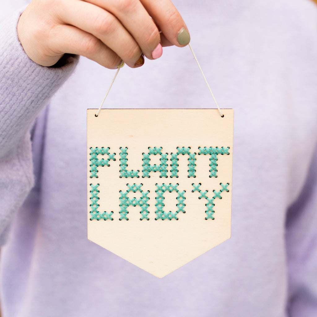 Plant Lady Embroidery Board Kit