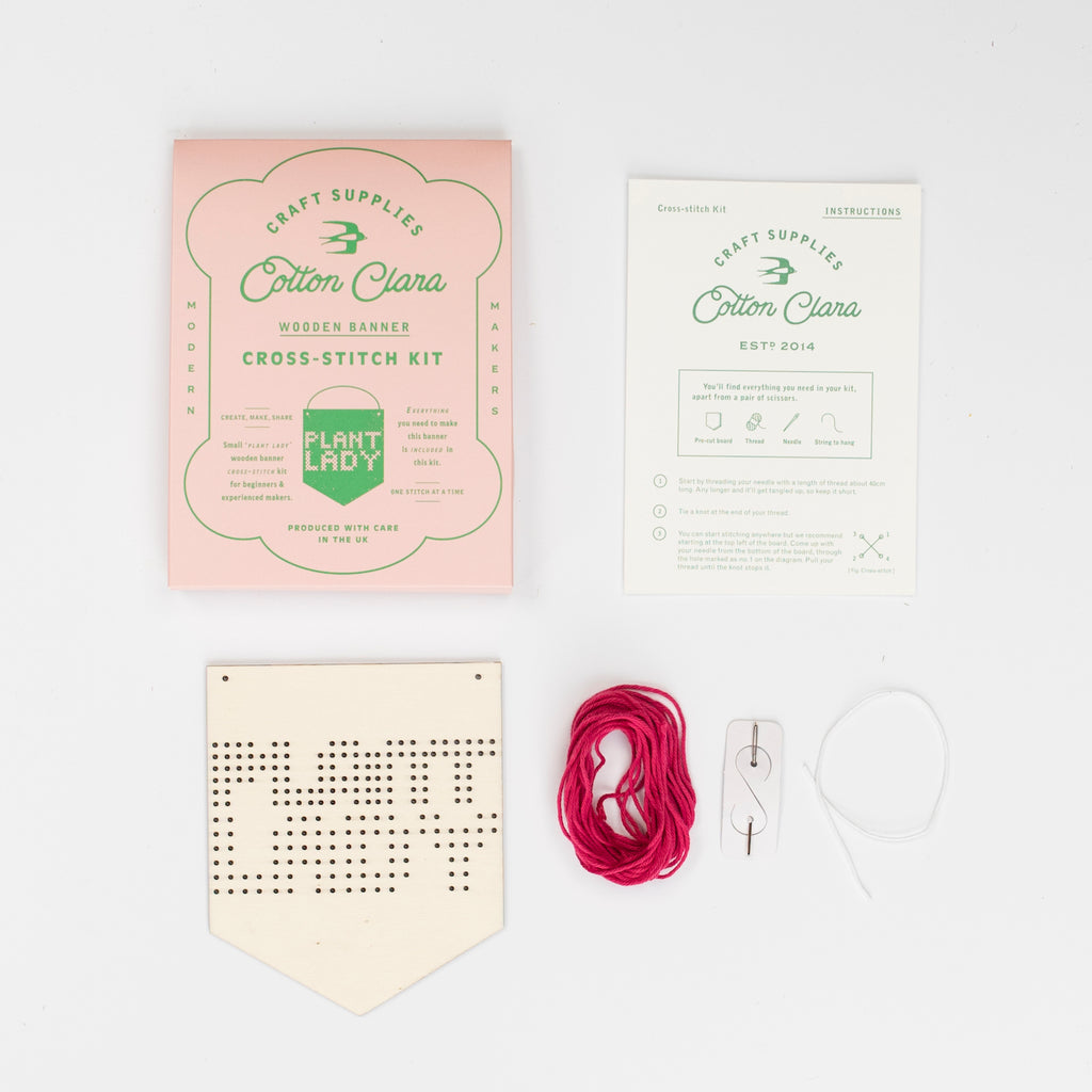 Plant Lady Embroidery Board Kit