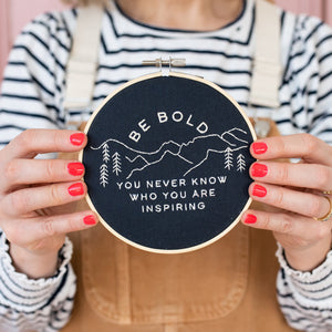 Be Bold Hoop Embroidery Kit 2