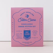 Load image into Gallery viewer, Be kind wooden embroidery kit packaging