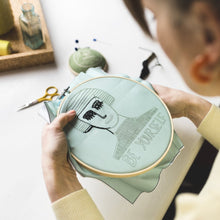 Load image into Gallery viewer, Be yourself embroidery hoop kit