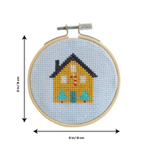 Load image into Gallery viewer, Christmas House Cross Stitch Kit