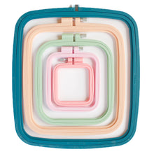 Load image into Gallery viewer, 220 mm Square Plastic Embroidery Hoop - Peach
