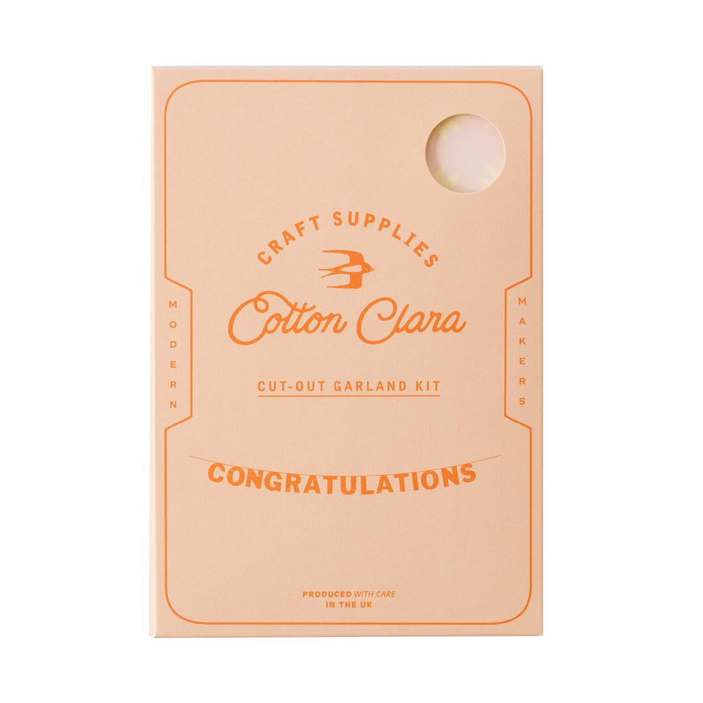 Cut out garland kit - congratulations