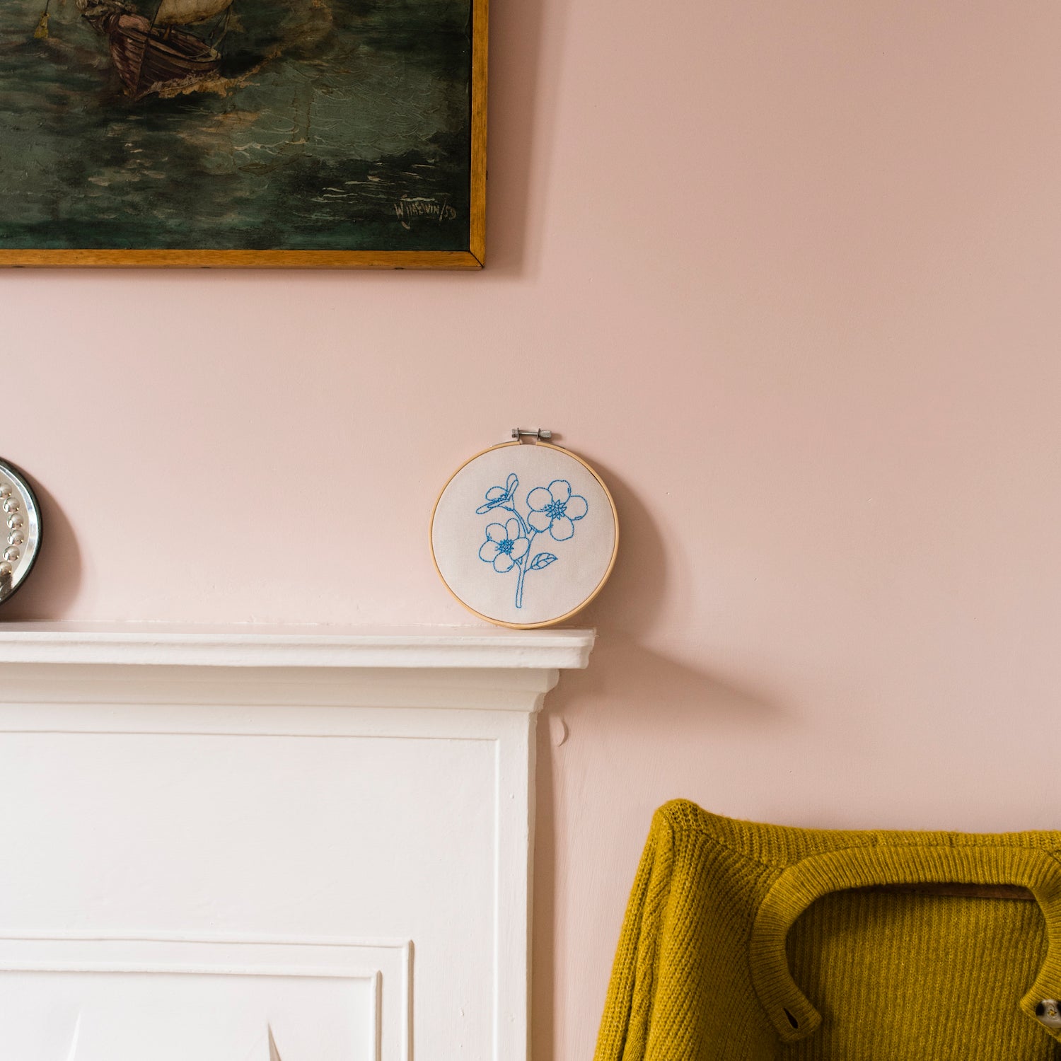 Forget Me Not Embroidery Hoop Kit