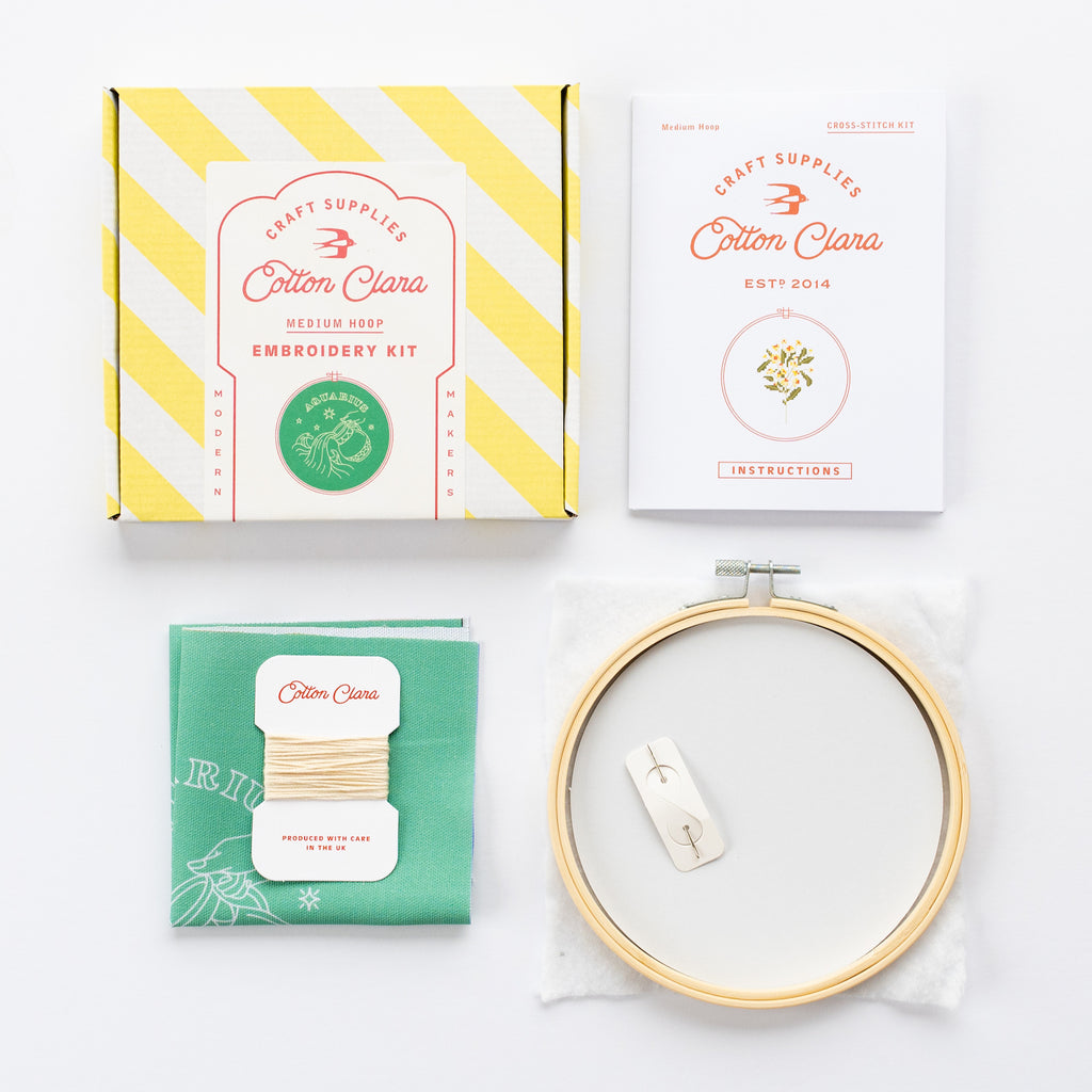 Aquarius Embroidery Hoop Kit
