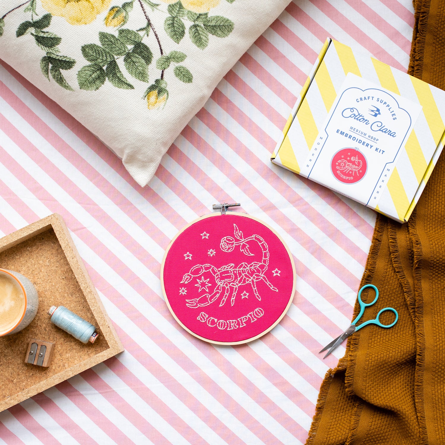 Scorpio Embroidery Hoop Kit