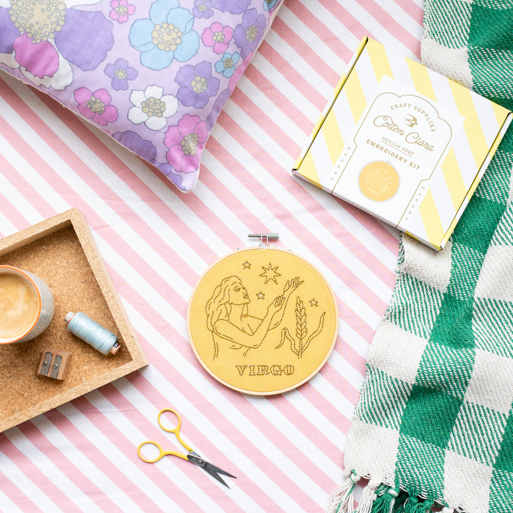 Virgo Embroidery Hoop Kit