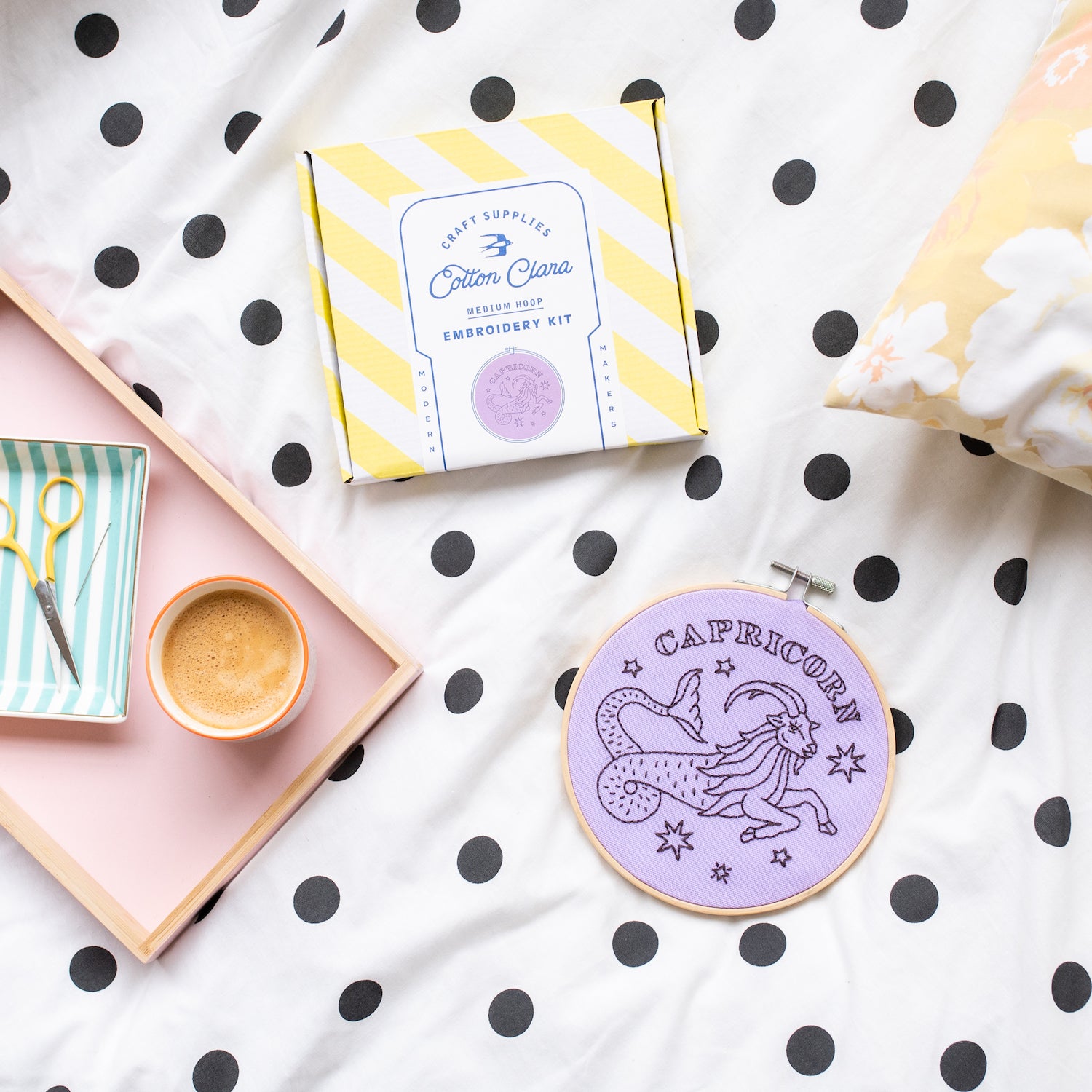 Capricorn Embroidery Hoop Kit