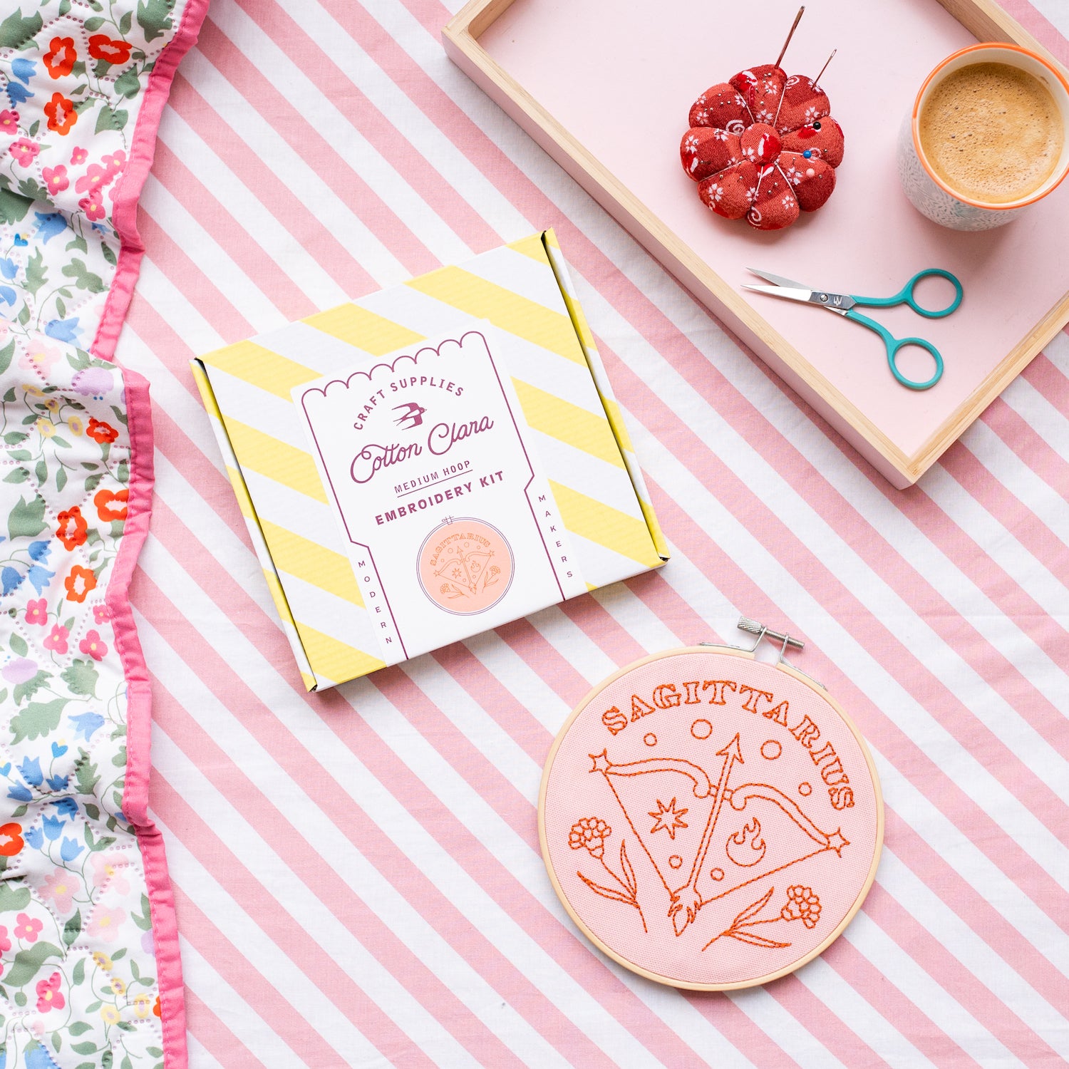 Sagittarius Embroidery Hoop Kit