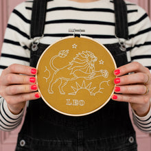 Load image into Gallery viewer, Leo Embroidery Hoop Kit