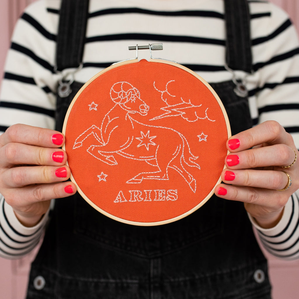 Aries Embroidery Hoop Kit