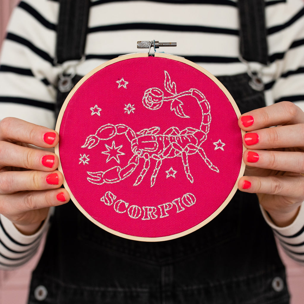 Scorpio Embroidery Hoop Kit