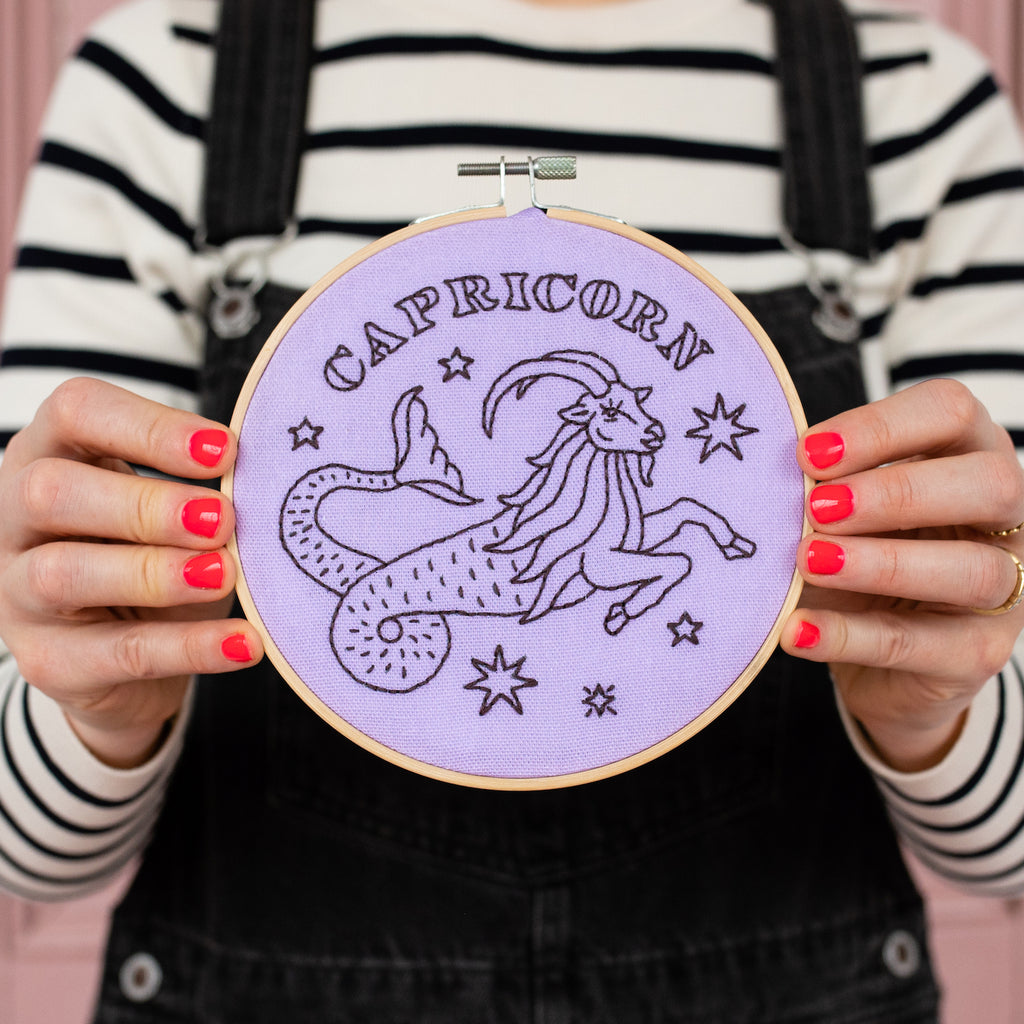 Capricorn Embroidery Hoop Kit