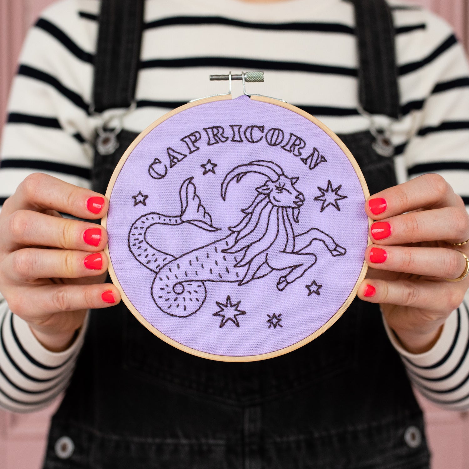 Capricorn Embroidery Hoop Kit