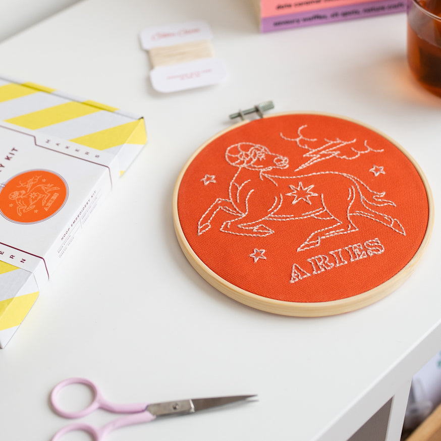 Aries Embroidery Hoop Kit