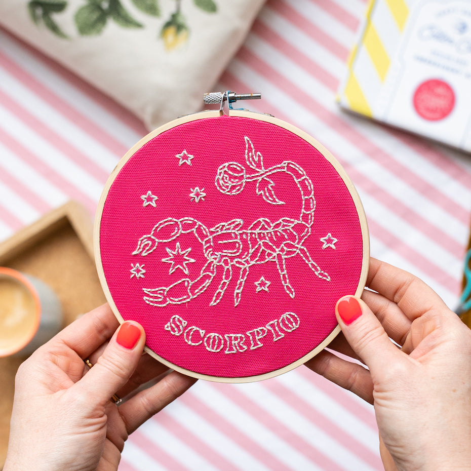 Scorpio Embroidery Hoop Kit