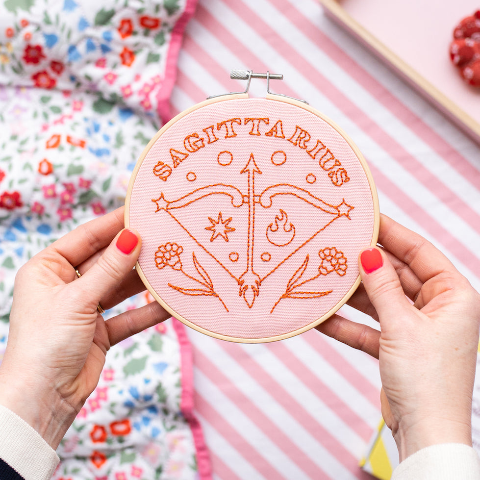 Sagittarius Embroidery Hoop Kit