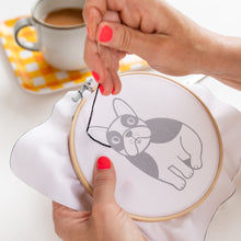 Load image into Gallery viewer, Frenchie Jane Foster Embroidery Hoop Kit