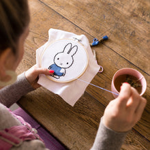 Load image into Gallery viewer, Miffy Blue Cross Stitch Hoop Kit