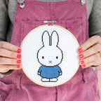 Miffy Blue Cross Stitch Hoop Kit