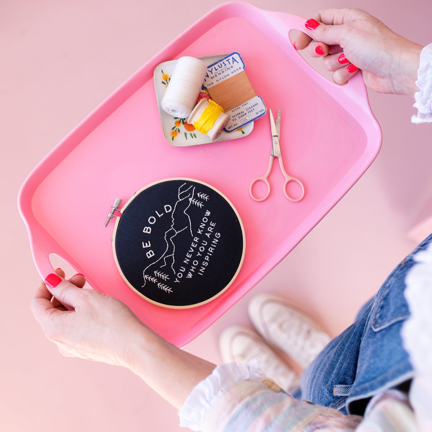 Be Bold Hoop Embroidery Kit