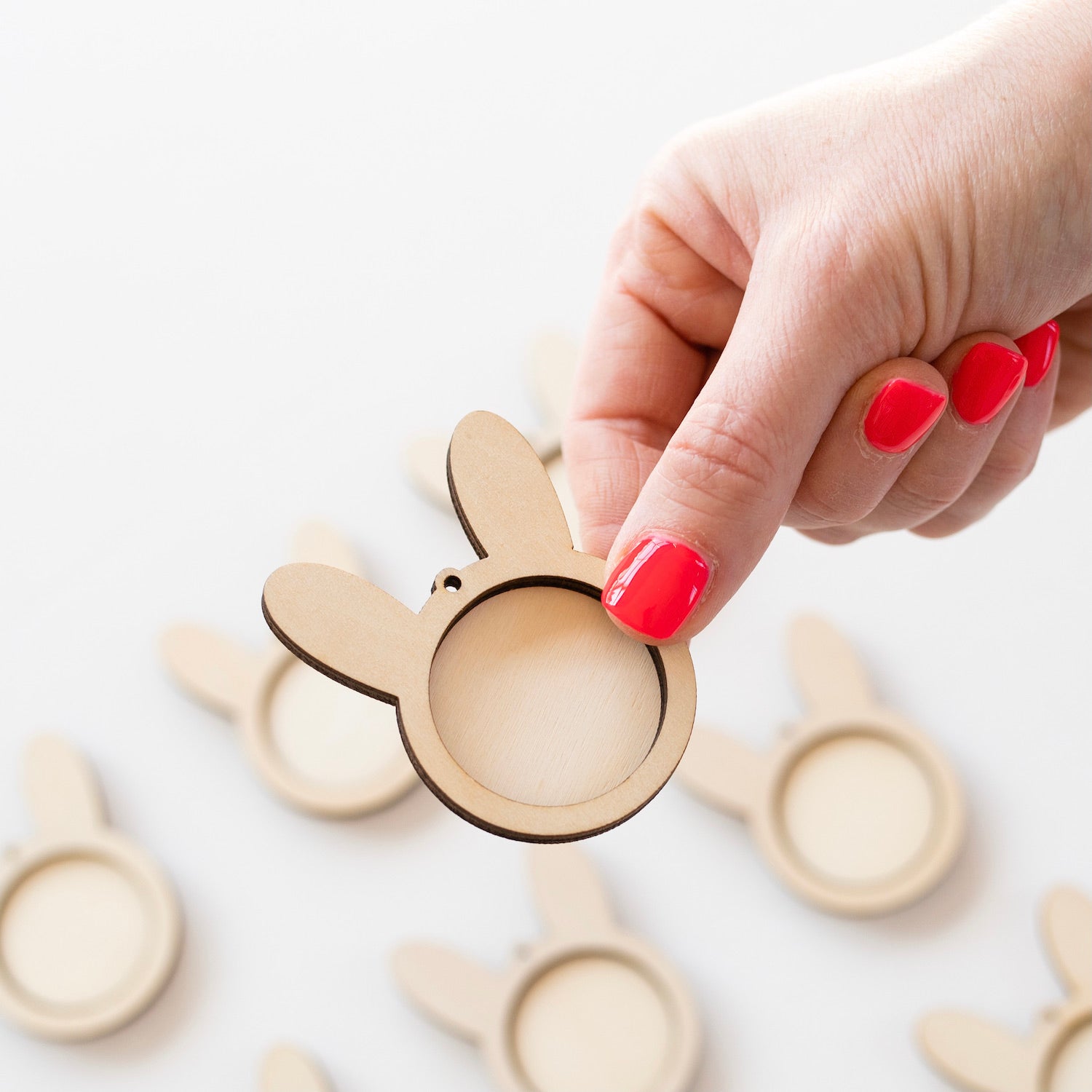 Wooden Rabbit Mini Embroidery Hoop