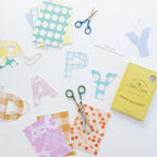 cut out garland postcard banner - happy birthday