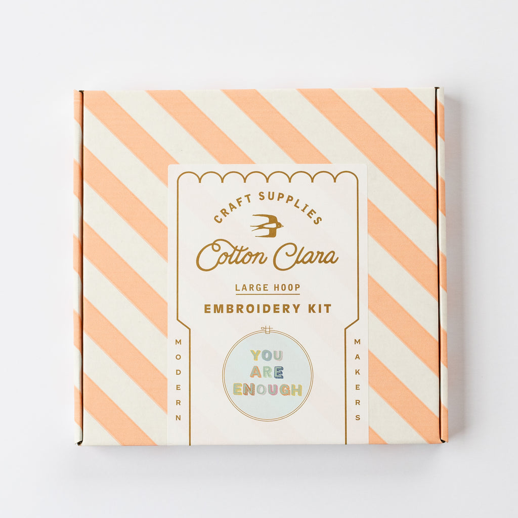 You are Enough Embroidery Hoop Kit