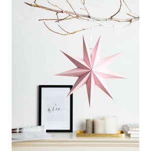 Paper Star Decoration - Red, Pink or White