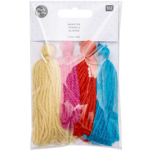Wool Tassels - Rainbow