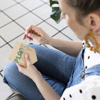 Plant Lady wooden board embroidery kit in green